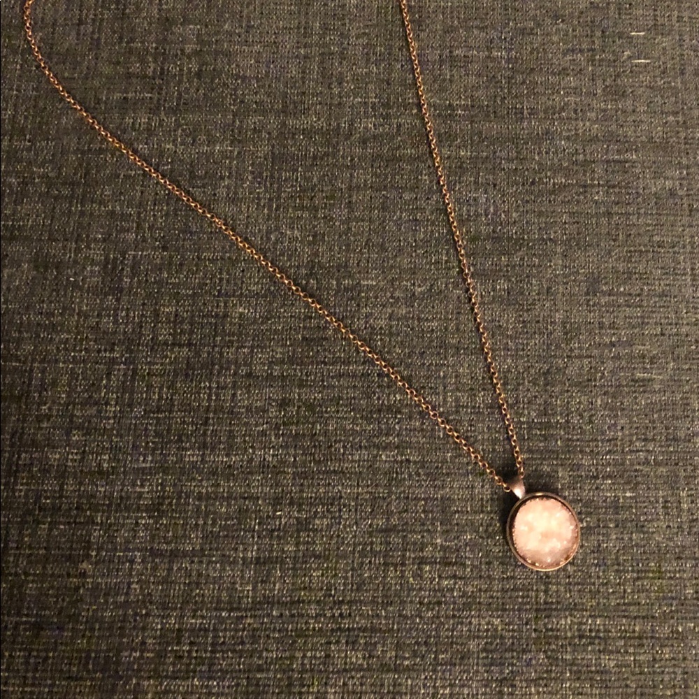 Pink Druzy Quartz necklace - Picture 6 of 6